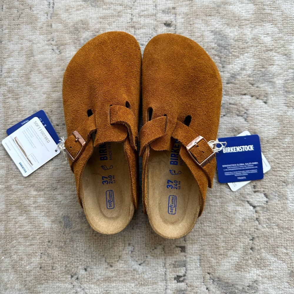 NWT Birkenstock Boston size 37 mink